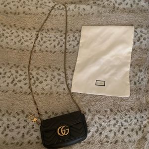 Gucci Supermini Marmont matelassé leather bag